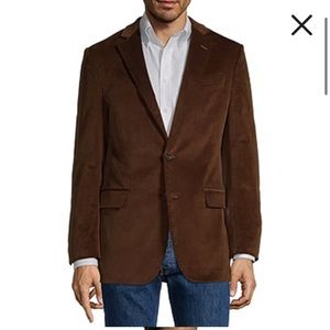 Stafford Corduroy Mens Stretch Fabric Classic Fit Sport Coat. Size 52 Regular